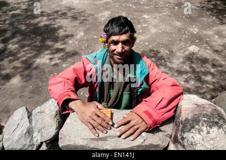 Gesichter von Pakistan in die Northern Frontier District von Baltistan und das Dorf Hushe Stockfoto