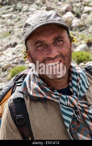 Gesichter von Pakistan in die Northern Frontier District von Baltistan und das Dorf Hushe Stockfoto