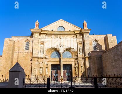 Alte Kathedrale in Santo Domingo, Dominikanische Republik Stockfoto