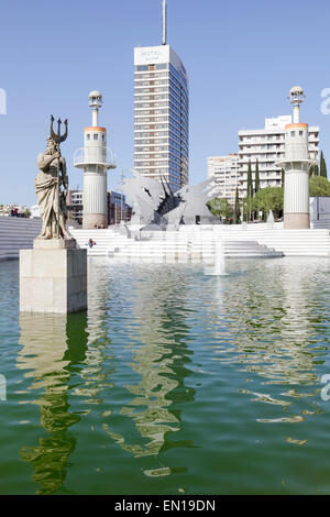 Parc de l'Espanya Industrie, Barcelona, Katalonien, Spanien Stockfoto