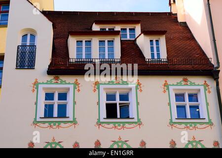 Traditionelle Architektur in München Bayern Stockfoto