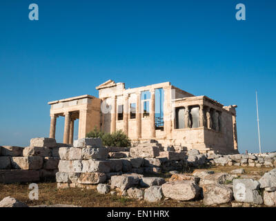 Die Vorhalle der Karyatiden, Athen Akropolis Stockfoto