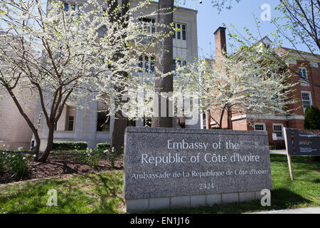 Botschaft von Côte d ' Ivoire - Washington, DC USA Stockfoto