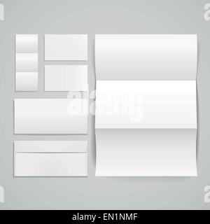 3D moderne Vektor-Set von CI-Vorlagen Stock Vektor