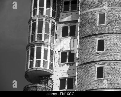 24. April 2015 - Wärmedämmung von einem Mehrfamilienhaus Platten hergestellt aus Polyurethan (Credit-Bild: © ZUMA Draht) Stockfoto