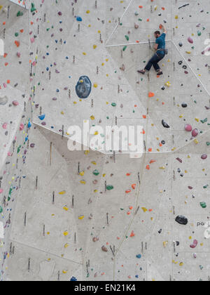 Edinburgh International Climbing Arena - weltweit größte indoor-Klettern-Bereich. Ratho, nr Edinburgh, Schottland. Stockfoto