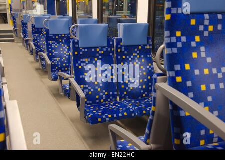 Zug-Interieur Stockfoto