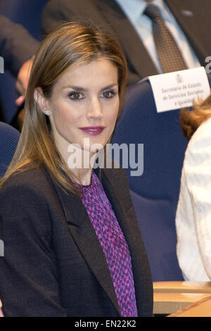 Königin Letizia von Spanien besucht die 25. Jubiläumsfeier der spanischen nationalen Transplant Organisation Madrid mit: Königin Letizia von Spanien wo: Madrid, Spanien: 22. Oktober 2014 Stockfoto