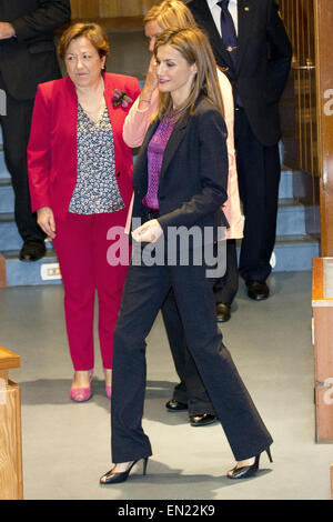 Königin Letizia von Spanien besucht die 25. Jubiläumsfeier der spanischen nationalen Transplant Organisation Madrid mit: Königin Letizia von Spanien wo: Madrid, Spanien: 22. Oktober 2014 Stockfoto