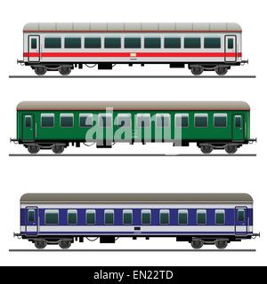 PKW-Bahn. Detaillierte Vektor Illustration Stock Vektor