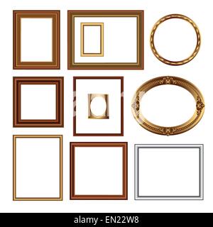 Satz von Frames für Ihre Bilder. Vektor-illustration Stock Vektor