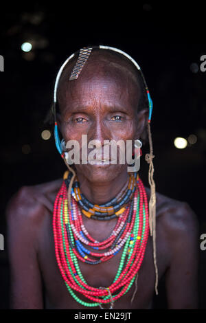 Dasanesh Stamm in Äthiopien Stockfoto