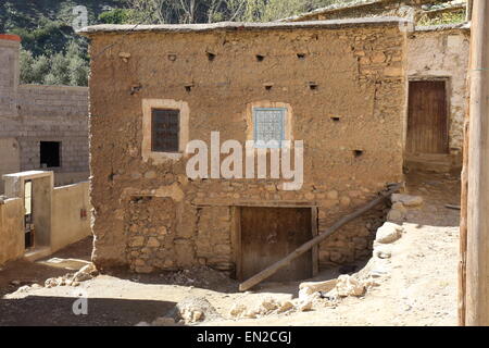 Einem typischen Berber-Haus im Dorf Sidi Hassain im hohen Atlasgebirge, Marokko Stockfoto