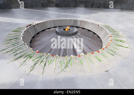 Armenischer Genozid-Denkmal, Heiligtum der Ewigkeit, Schwalbenfestung, Yerevan, Armenien Stockfoto