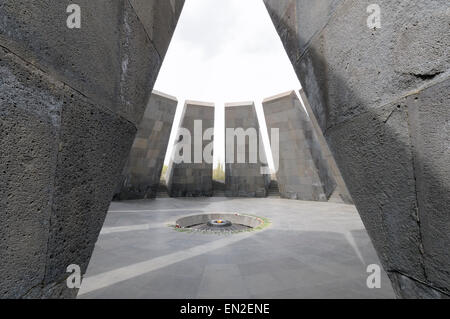 Armenischer Genozid-Denkmal, Heiligtum der Ewigkeit, Schwalbenfestung, Yerevan, Armenien Stockfoto