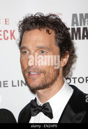 Die 28. American Cinematheque Award ehrt Matthew McConaughey in The Beverly Hilton Hotel Featuring: Matthew McConaughey Where: Beverly Hills, Kalifornien, USA bei: 21. Oktober 2014 Stockfoto