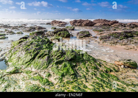 Porthtowan Strand in Cornwall England UK Stockfoto