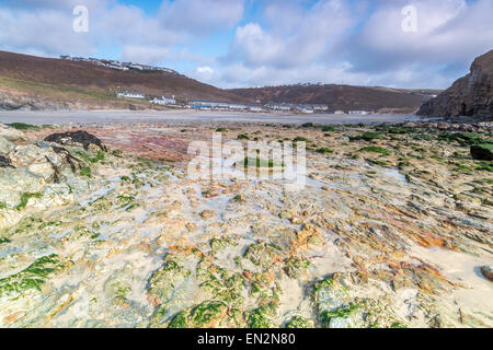 Strand von Porthtowan in Cornwall England uk Stockfoto