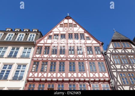 Traditionellen Fachwerkbauten in Frankfurt Main, Deutschland Stockfoto