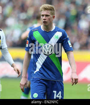 Mönchengladbach, Deutschland, April 26,2015, Sport, Fußball, Bandesliga, Spieltag 30, Borussia Moenchengladbach Vs VfL Wolfsburg: Kevin De Bruyne (Wolfsburg). Bildnachweis: Jürgen Schwarz/Alamy Live-Nachrichten Stockfoto