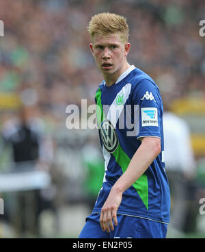 Mönchengladbach, Deutschland, April 26,2015, Sport, Fußball, Bandesliga, Spieltag 30, Borussia Moenchengladbach Vs VfL Wolfsburg: Kevin De Bruyne (Wolfsburg). Bildnachweis: Jürgen Schwarz/Alamy Live-Nachrichten Stockfoto