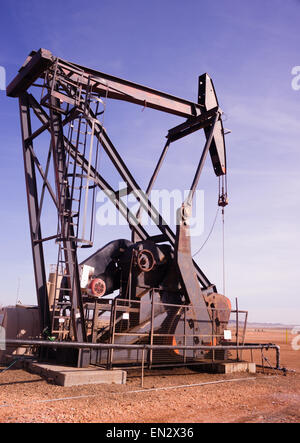 Ein Gerät zur Ölförderung in Texas Stockfoto