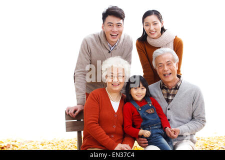 Glückliche Familien im Osten Stockfoto