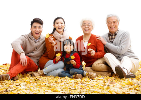 Glücklich Familienausflüge Stockfoto