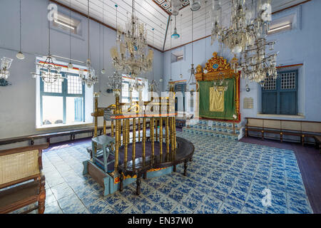 Paradesi Synagoge, jüdische Viertel oder Jew Town, Mattancherry, Kochi, Cochin, Kerala, Indien Stockfoto
