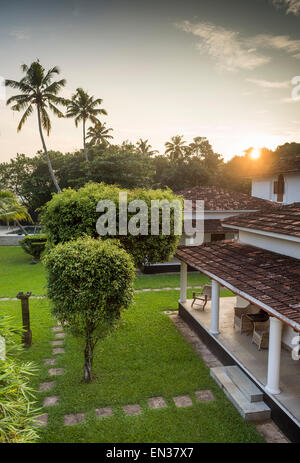 Garten, Hotel Reinheit, Malabar entkommt, Vembanad See, Kerala, Indien Stockfoto