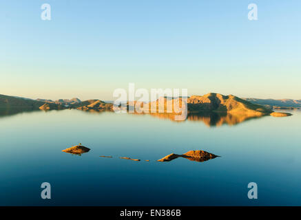 Luftaufnahme des Lake Argyle, Kimberley, Western Australia, WA, Australien Stockfoto