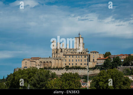 Kathedrale von Saint-Nazaire, Béziers, Languedoc-Roussillon, Aude, Frankreich Stockfoto