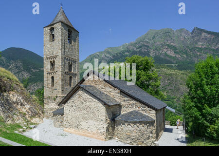 Kirche Sant Joan, UNESCO-Weltkulturerbe, Vall de Boí, Boí, Katalonien, Spanien Stockfoto