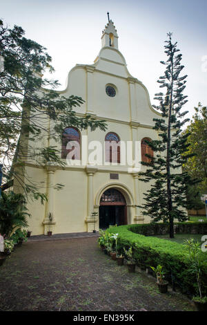 St. Francis Church, ehemalige Grabstätte von Vasco da Gama, Fort Cochin, Kochi, Kerala, Südindien, Indien Stockfoto