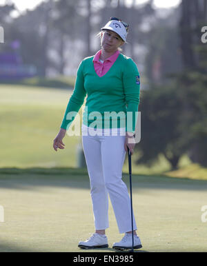 San Francisco, CA. 26. April 2015. Morgan Pressel reagieren auf eine Miss erschossen während LPGA schwingende Röcke Classic am Lake Merced Golf Club San Francisco, CA-Credit: Csm/Alamy Live-Nachrichten Stockfoto