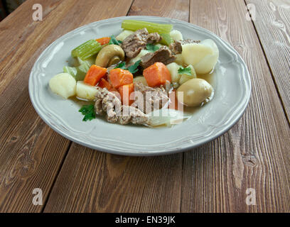 Röcke und Nieren - Eintopf Irish Nieren aus Schweinefleisch und Schweinefleisch hergestellt. Stockfoto