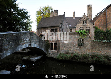 Belgien, Brügge, Hof Arents, Bonifacius-Brücke Stockfoto