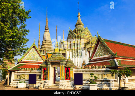 Tempel des liegenden Buddha, Wat Pho, Bangkok, Thailand Stockfoto