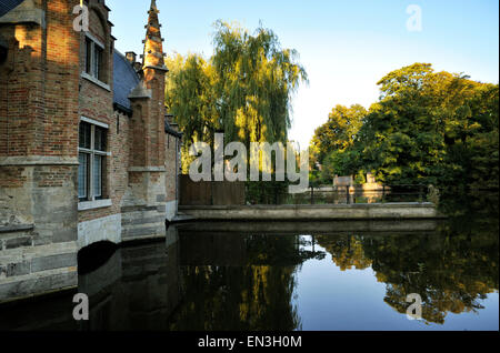 Belgien, Brügge, Minnewater Park Stockfoto