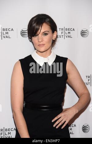 New York, NY, USA. 26. April 2015. Frankie Shaw im Ankunftsbereich für MR. Roboter-Serie Premiere auf USA Network, Bow Tie Kinos Chelsea, New York, NY 26. April 2015. Bildnachweis: Eli Winston/Everett Collection/Alamy Live-Nachrichten Stockfoto