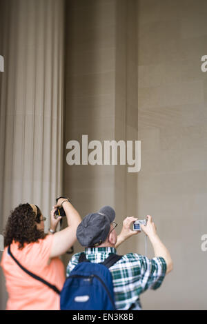 Rückansicht von Mann und Frau eine Aufnahme Stockfoto