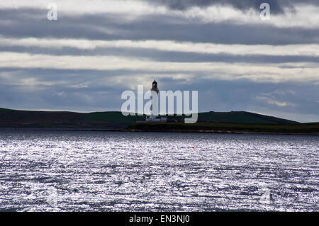 Hohen Leuchtturm Hoy von Alan Stevenson, 1851, Graemsay, Hoy Sound, Orkney Inseln, Schottland Stockfoto