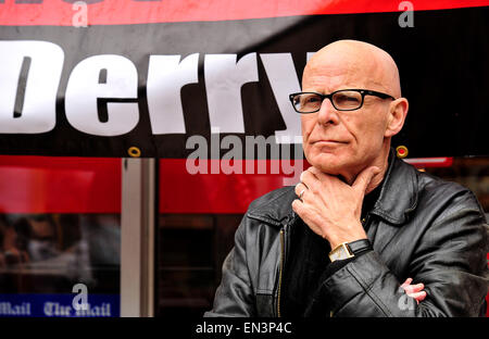 Eamonn McCann, Sozialist, Journalist, Sender und Bürgerrechtler von Londonderry Derry, Nordirland. Stockfoto