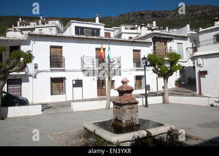 Häuser im Dorf Bubion, hohe Alpujarras, Sierra Nevada, Provinz Granada, Spanien Stockfoto