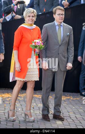 Dordrecht, Niederlande. 27. April 2015. Prinzessin Laurentien Und Prinz Constantijn besuchen die Königstag Feier in Dordrecht, Niederlande, 27. April 2015. Bildnachweis: Dpa picture Alliance/Alamy Live News Stockfoto