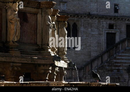 Perugia, IV. November-Platz (Piazza IV. Novembre) Stockfoto