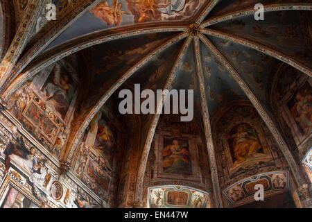 Innenraum der Abtei San Pietro in Perugia Stockfoto