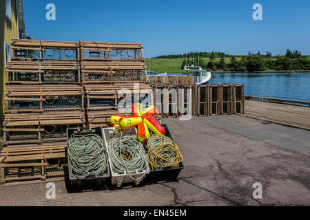 Hummer-Fischerei im ländlichen Prince Edward Island, Kanada. Stockfoto