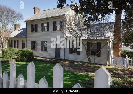 Blount Mansion, 1792, zuerst Rahmen Haus in Knoxville, Tennessee. Stockfoto