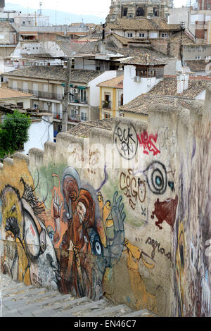 Graffiti in Granada Spanien Spanisch Straße Kunst Malerei Stockfoto